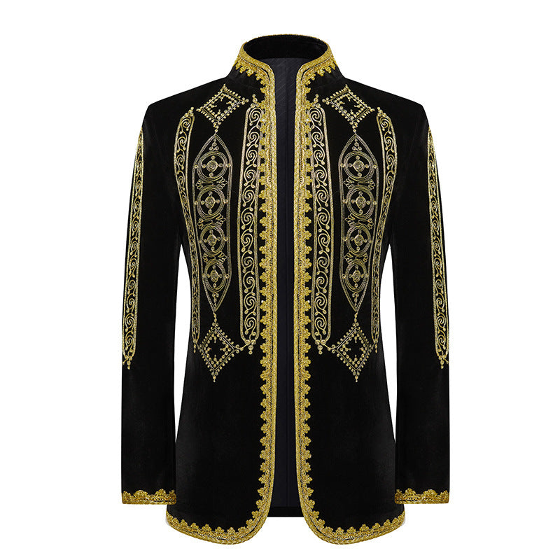 Fashion Personalized Embroidered Costume Men's Jacket