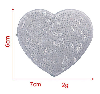 Sequin Love Embroidery Cloth Sticker Adhesive Accessories Decorations