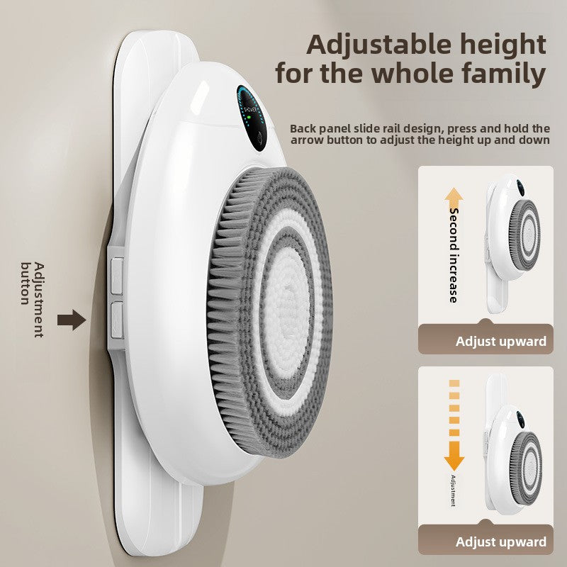Wall-Mounted Automatic Smart Bath Machine with Removable Electric Brush