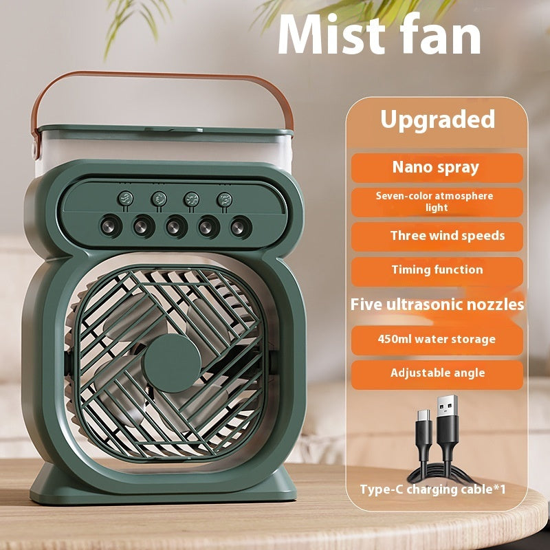 3 In 1 Portable Air Conditioner Evaporative Air Cooler LED Night Lights 3 Speeds