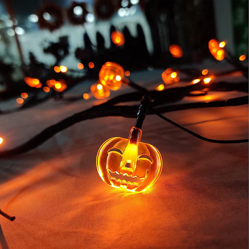 سلسلة أضواء LED من الصفصاف الكرمة لعيد الهالوين على شكل خفاش كرتوني رائع لتزيين اليقطين للحفلات الداخلية والخارجية وديكور المنزل