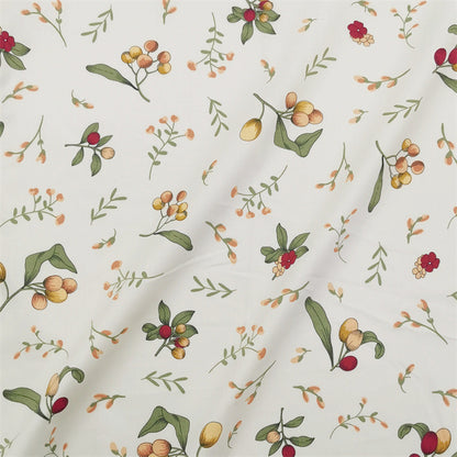Pastoral Small Rose Berry Cotton Twill Cloth Bedding Goods Home Clothes Dress Fabric