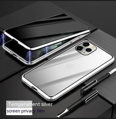 Applicable Magnetic Phone Case Metal Peep-proof Protective Cover