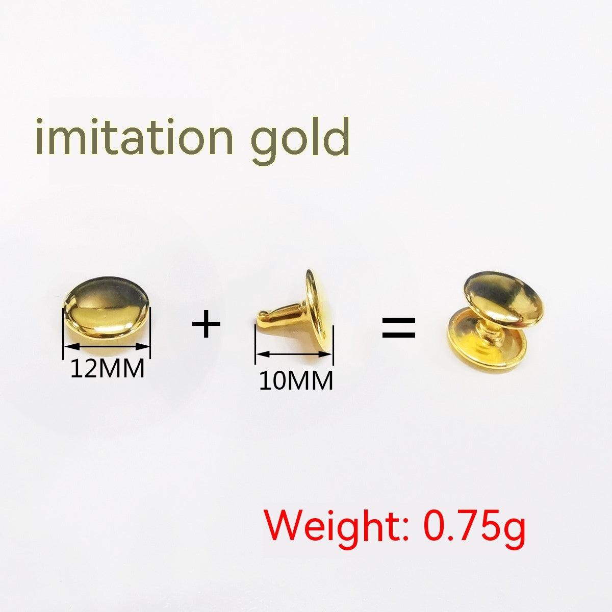 Belt DIY Mounted Rivet Double-sided Rivet Small Flat Nail