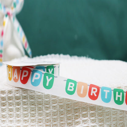 Packing Ribbon Polyester Printing Webbing Bouquet Bandage
